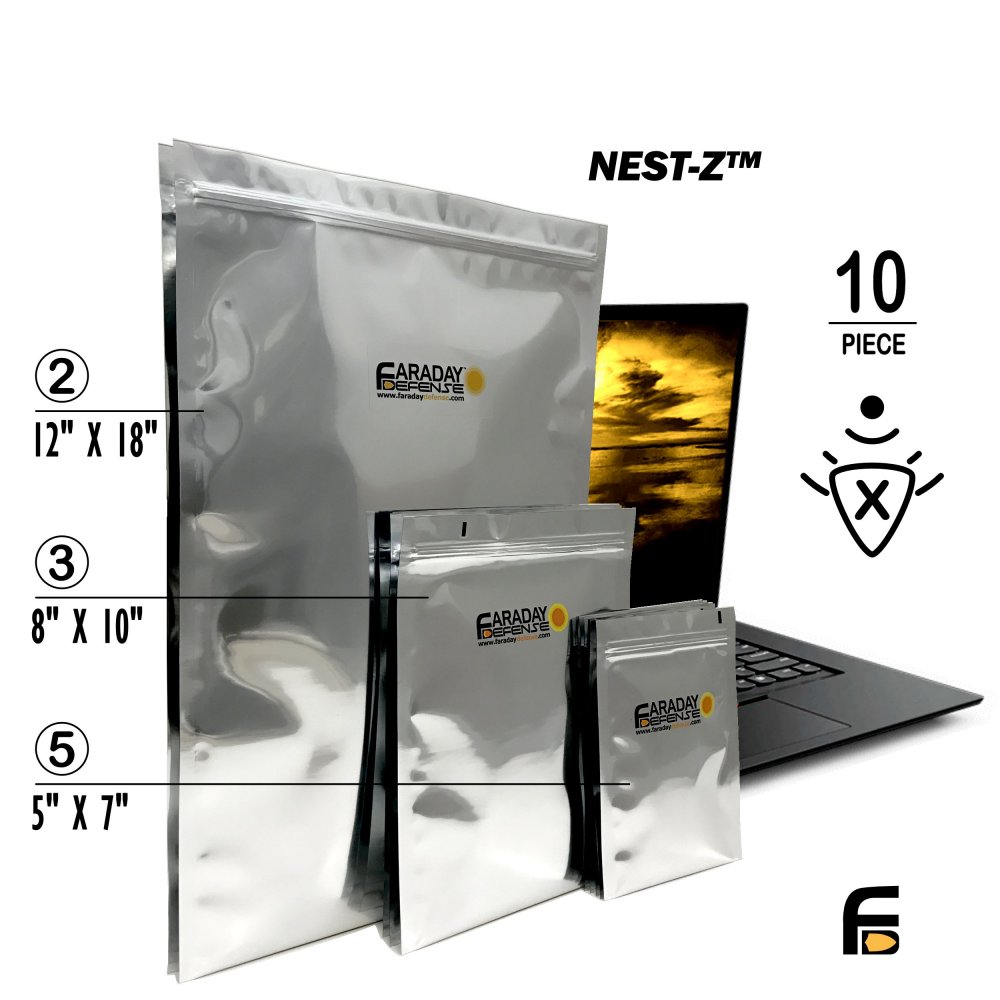 10pc Large-Kit NEST-Z EMP 7.0mil Faraday Bags – Practical Disaster